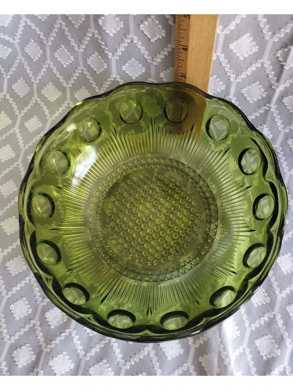 Green Bartlett Collins Bulls Eye Bowl